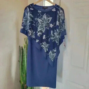 NWT R & M Richard's Royal Blue Evening Mother Of The‎ Bride Dress, Size 6